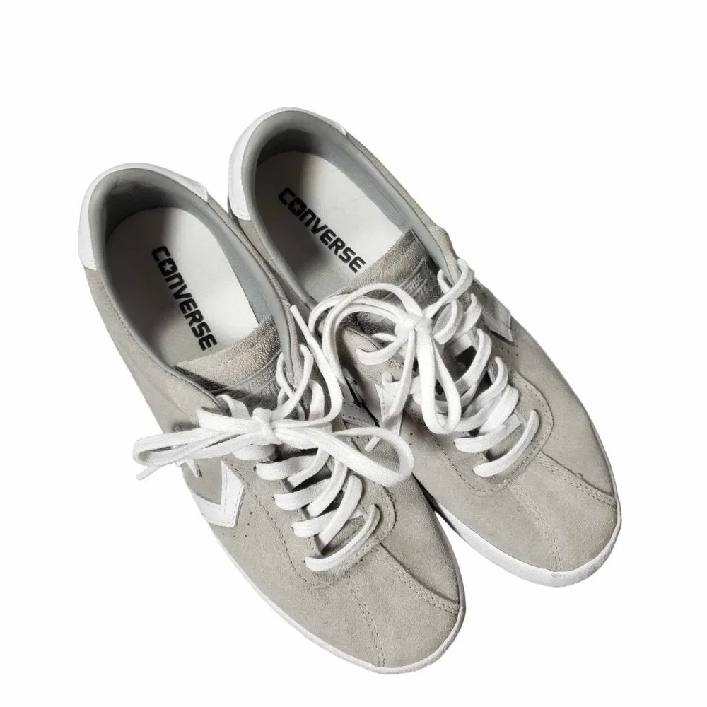 Converse Breakpoint Ox Women's size 8 Dolphin Gray White Suede Sneakers As is - Picture 2 of 10